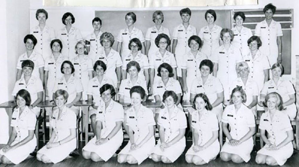 Graduating class of U.S. Navy nurses in 1968
